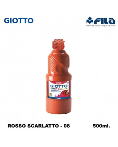 GIOTTO TEMPERA PRONTA 500ML. ROSSO SCARLATTO 08