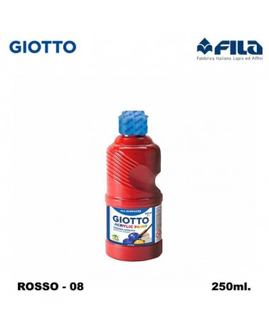 GIOTTO TEMPERA ACRILICA 250ML. ROSSO 08