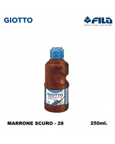 GIOTTO TEMPERA ACRILICA 250ML. MARRONE 28