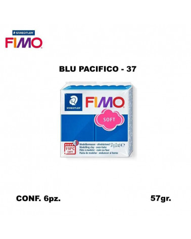 STAEDTLER PASTA FIMO SOFT 8020-37 BLU PACIFICO [6PZ]