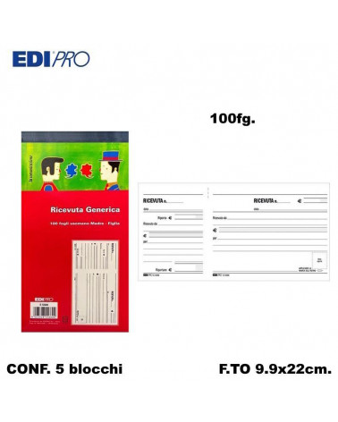 EDIPRO RICEVUTE MADRE FIGLIA 9.9x22 E5566 [5PZ]