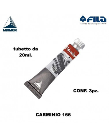 MAIMERI TEMPERA ACRILICA 20ML CARMINIO 166 [3PZ]