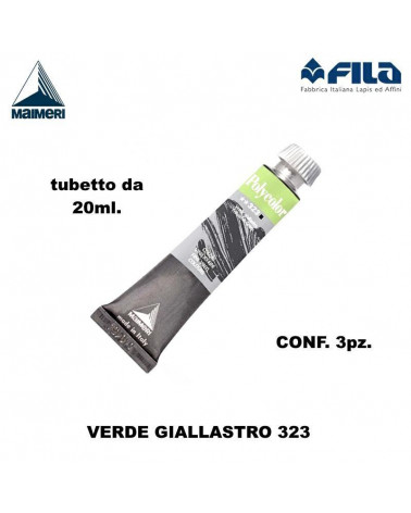 MAIMERI TEMPERA ACRILICA 20ML VERDE GIALLASTRO 323 [3PZ]
