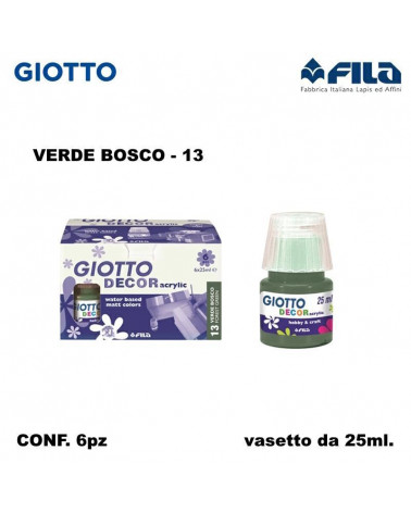 GIOTTO DECOR ACRILIC  VERDE BOSCO 13 [6PZ]