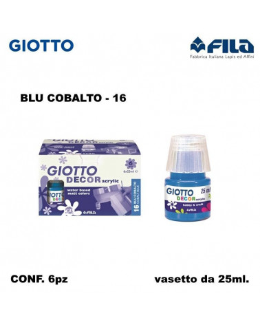GIOTTO DECOR ACRILIC  BLU COBALTO 16 [6PZ]