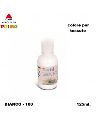 PRIMO COLORE PER TESSUTO 125ML BIANCO 100