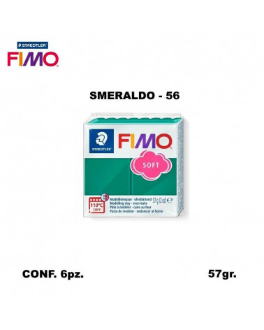 STAEDTLER PASTA FIMO SOFT 8020-56 SMERALDO [6PZ]