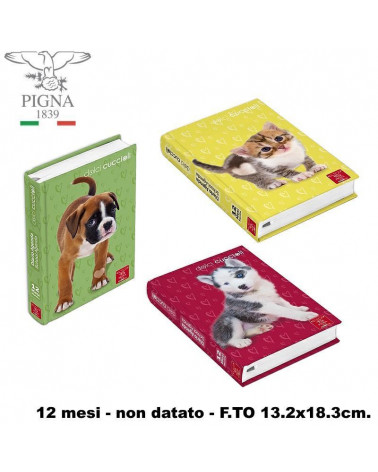 PIGNA DIARIO 12 MESI DOLCI CUCCIOLI