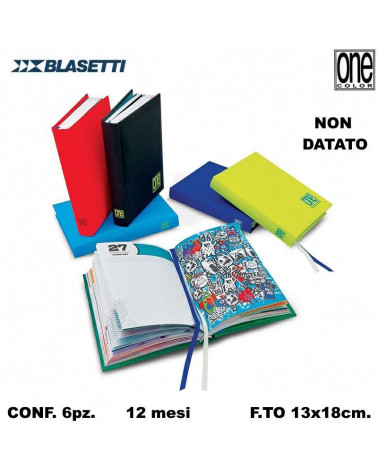BLASETTI DIARIO ONE COLOR 12 MESI RAGAZZO [6PZ]