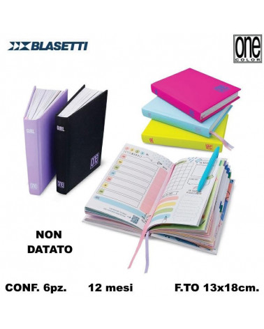 BLASETTI DIARIO ONE COLOR 12 MESI RAGAZZA [6PZ]