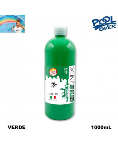 TINTA UNITA TEMPERA PRONTA 1000ml.VERDE