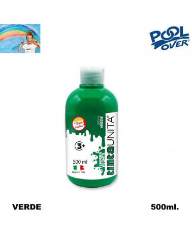 TINTA UNITA TEMPERA PRONTA 500ml.VERDE