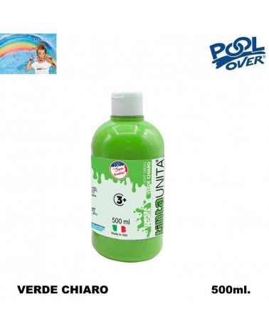 TINTA UNITA TEMPERA PRONTA 500ml.VERDE CHIARO