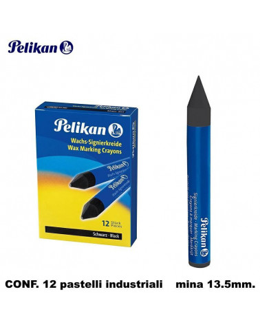 PELIKAN PASTELLO INDUSTRIALI 12PZ. NERO
