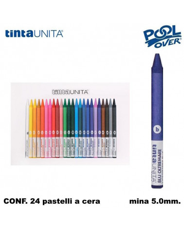 TINTA UNITA PASTELLO CERA 24COL. 49725
