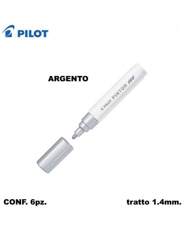 PILOT PINTOR MEDIO PENNARELLO ARGENTO [6PZ]