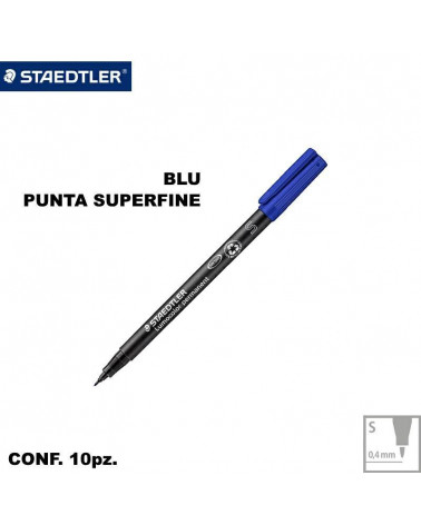 STAEDTLER LUMOCOLOR S 313  BLU S[10PZ]