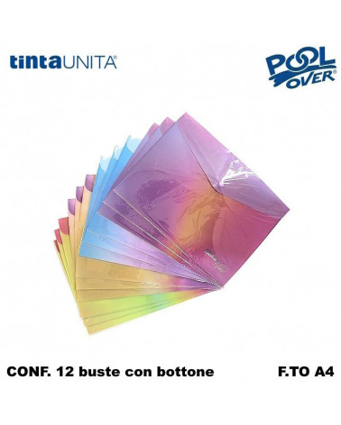 BUSTE BOTTONE A4 VINTAGE 12PZ 43142