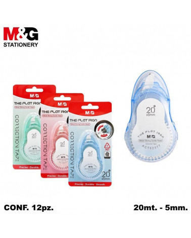 M&G CORRETTORE NASTRO 20mt.x5mm. THE FLAT IRON [12PZ]