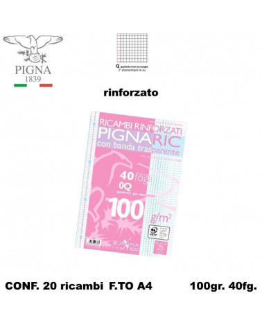 PIGNA RICAMBIO A4 RINFORZATO Q [20PZ]