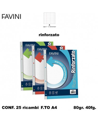 FAVINI RICAMBIO A4 RINFORZATO A [25PZ]