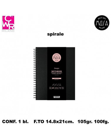 CWR SKETCHBOOK IMAGO SPIRALE 14,8x21 100fg.105gr.