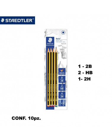 STAEDTLER MATITA 120 10 BLISTER 4PZ.