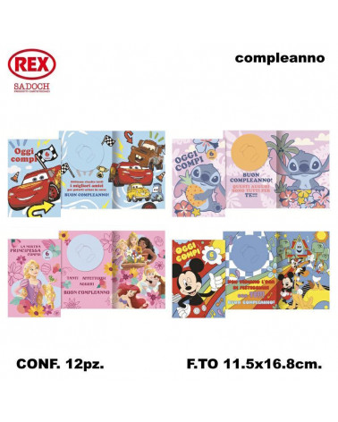 SADOCH BIGLIETTO DISNEY CON ROTELLA [12PZ]