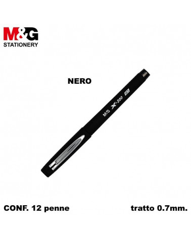 M&G SFERA GEL STICK X-200 0.7 NERO [12PZ]
