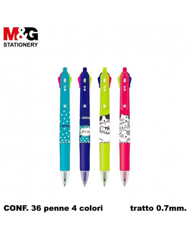 M&G SFERA 4 COLORI SO MANY CATS 0.7 [36PZ]