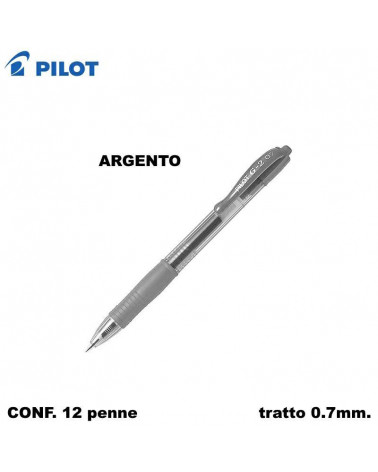 PILOT SFERA G2 07 ARGENTO METAL [12PZ]