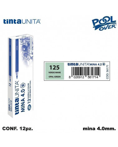 TINTA UNITA PASTELLO MINA 4MM. VERDE MARE 125 [12PZ] 56171