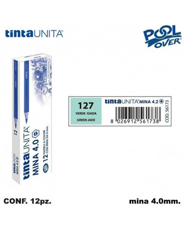 TINTA UNITA PASTELLO MINA 4MM. VERDE GIADA 127 [12PZ] 56173