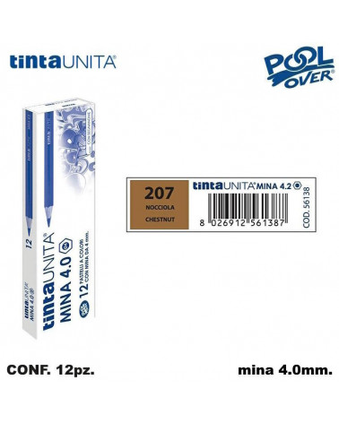 TINTA UNITA PASTELLO MINA 4MM. NOCCIOLA 207 [12PZ] 56138