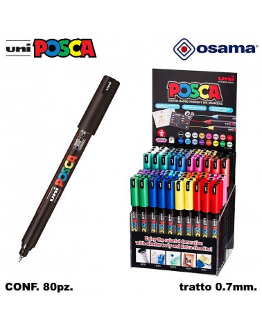 OSAMA MARCATORE UNI POSCA PC1 80PZ. EXTRA FINE