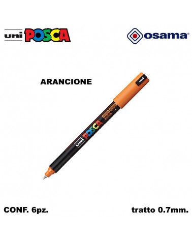 OSAMA MARCATORE UNI POSCA PC1 6PZ. ARANCIONE-EXTRA FINE