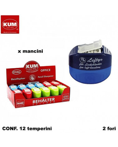 KUM TEMPERINO CONTENITORE PER MANCINI 2 FORI-METALLO [12PZ]