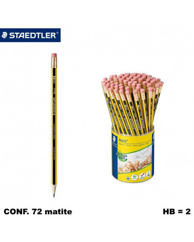STAEDTLER BARATTOLO 72 MATITE C/GOMMA HB 122KP72