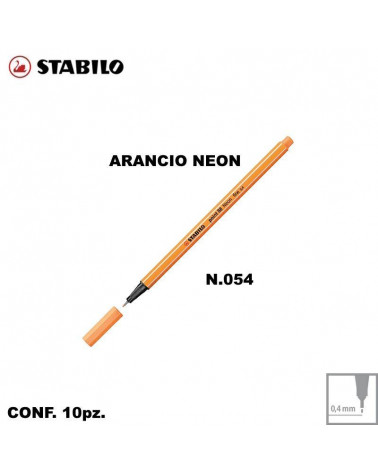 STABILO POINT 88 NEON 054 ARANCIO [10PZ]
