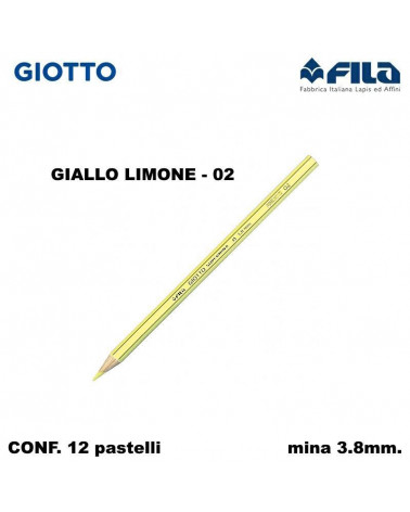 GIOTTO PASTELLO SUPERMINA N.02 GIALLO LIMONE 02 [12PZ]