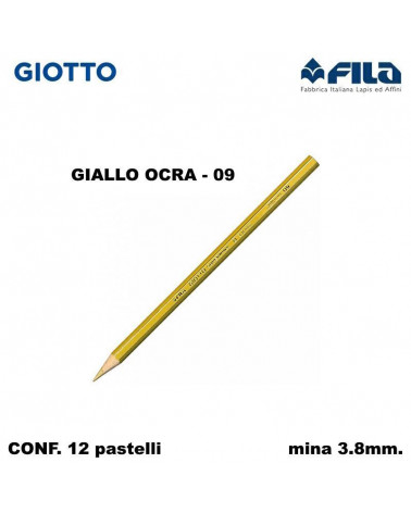 GIOTTO PASTELLO SUPERMINA N.09 GIALLO OCRA 09 [12PZ]