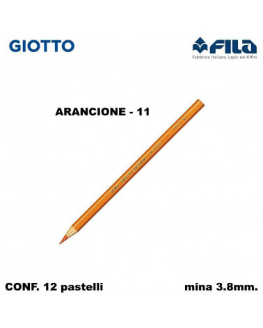 GIOTTO PASTELLO SUPERMINA N.11 ARANCIONE 11 [12PZ]
