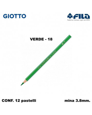 GIOTTO PASTELLO SUPERMINA N.18 VERDE 18 [12PZ]