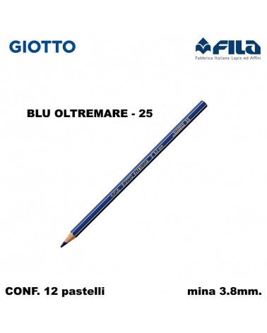 GIOTTO PASTELLO SUPERMINA N.25 BLU OLTREMARE 25 [12PZ]