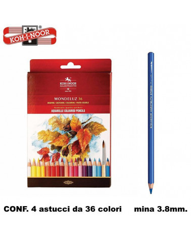 KIN PASTELLO ACQUARELLO 36COL. [4PZ]