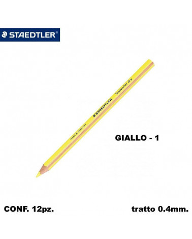 STAEDTLER EVIDENZIATORE MATITA 64-1 GIALLO-TEXTSURFER [12PZ]