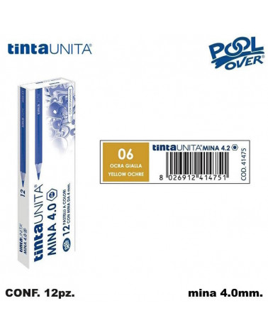 TINTA UNITA PASTELLO MINA 4MM. OCRA GIALLA 06 41475 [12PZ]