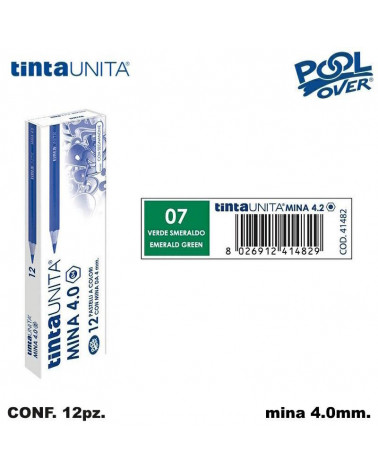 TINTA UNITA PASTELLO MINA 4MM. VERDE SMERALDO 07 41482 [12PZ]