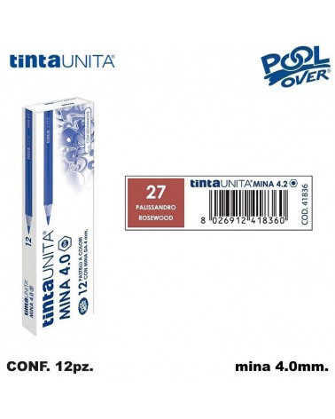 TINTA UNITA PASTELLO MINA 4MM. PALISSANDRO 27 41836 [12PZ]