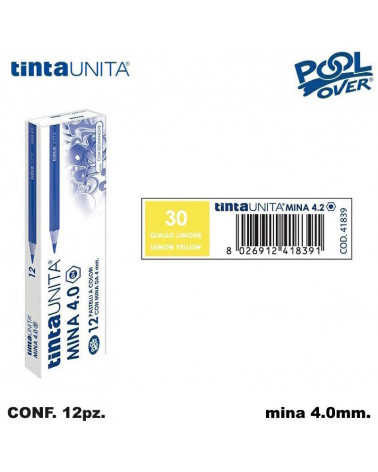 TINTA UNITA PASTELLO MINA 4MM. GIALLO LIMONE 30 41839 [12PZ]